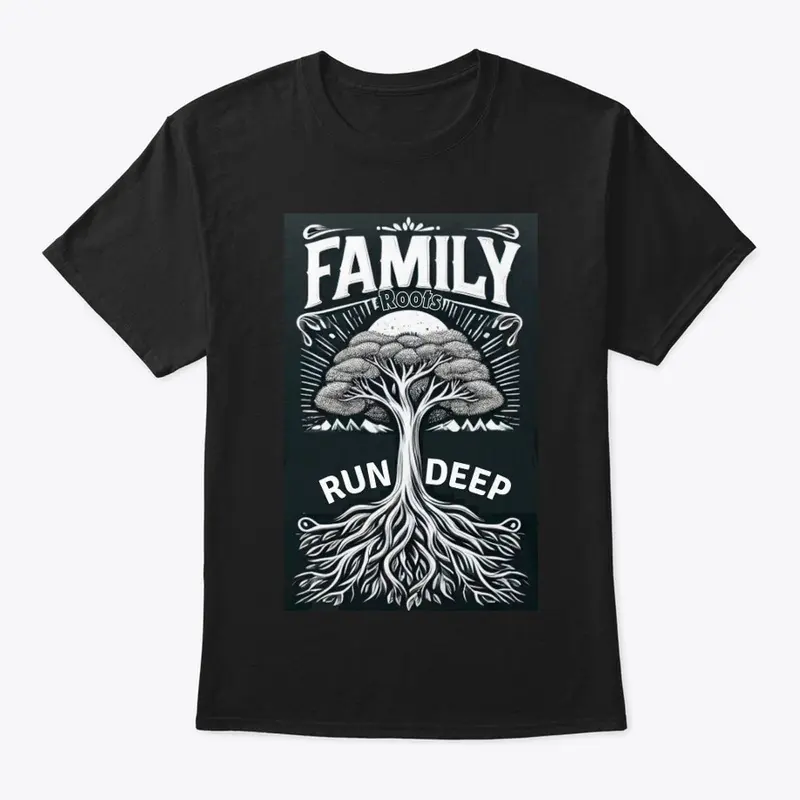 Family Roots Run Deep B/W (T-shirt)