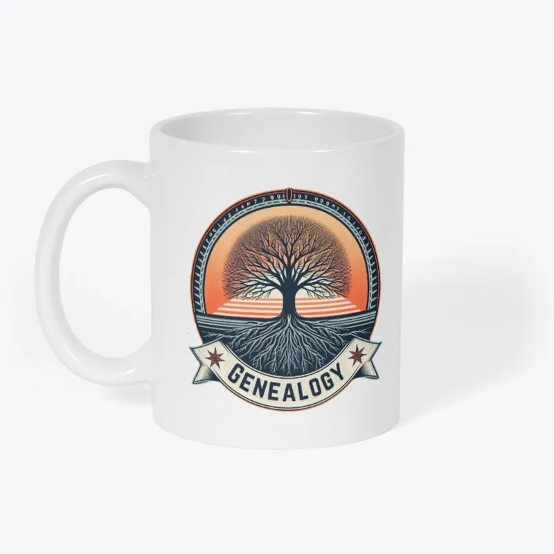 Navy Genealogy Sun Tree (Mug)