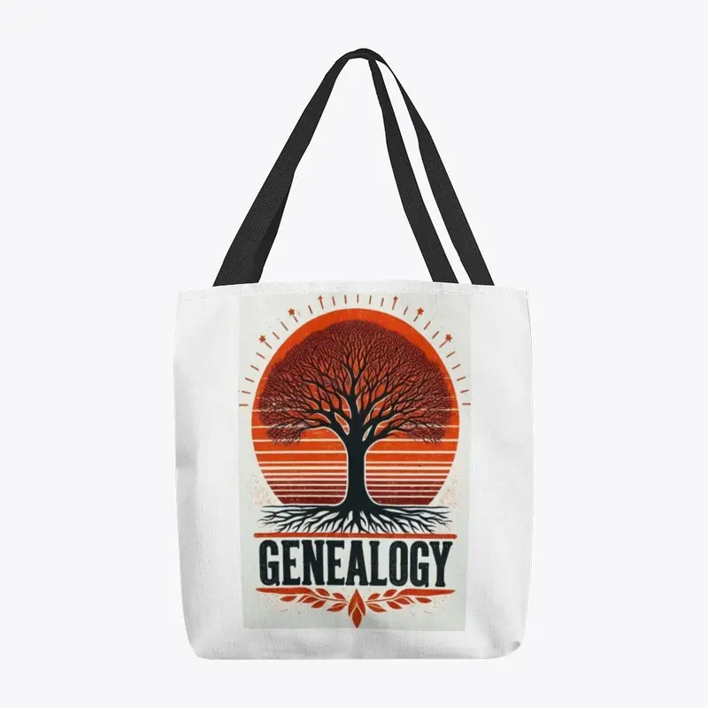 Genealogy Tree with Sunset (Tote)