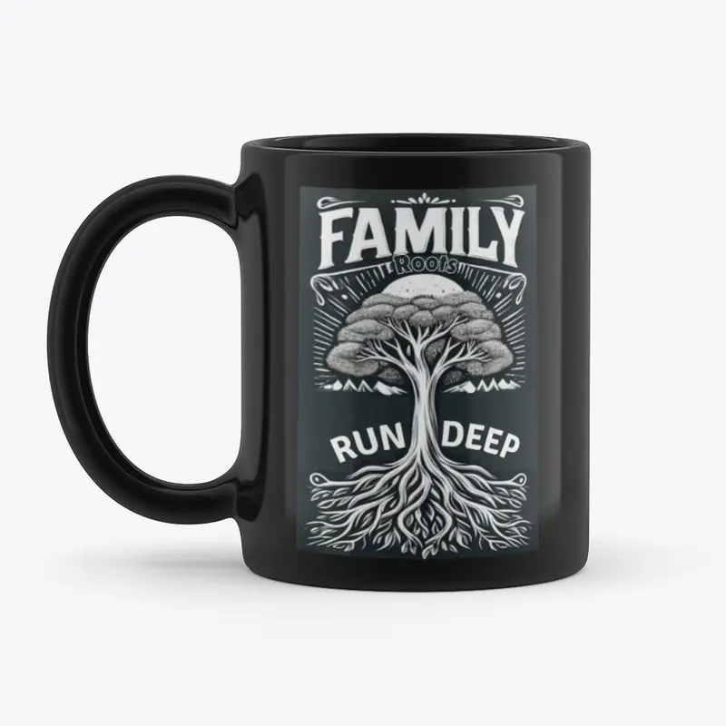 Family Roots Run Deep B/W (T-shirt)